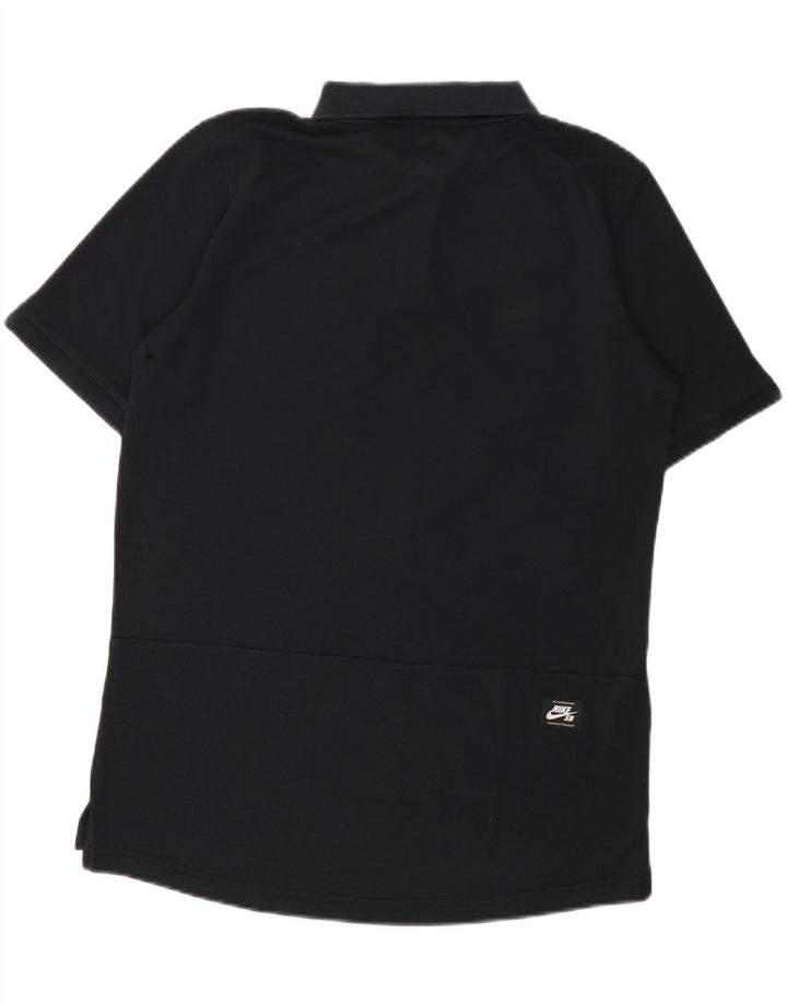 Męska koszulka polo Nike Dri Fit, średnia czarna, bawełniana