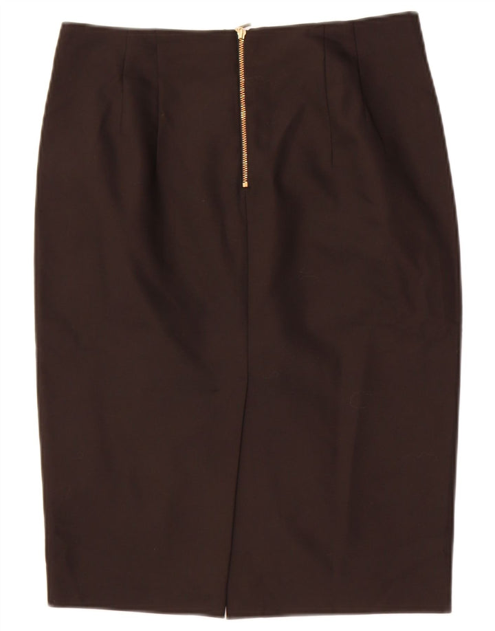 Damska spódnica ołówkowa Zara Medium W28 Czarny poliester