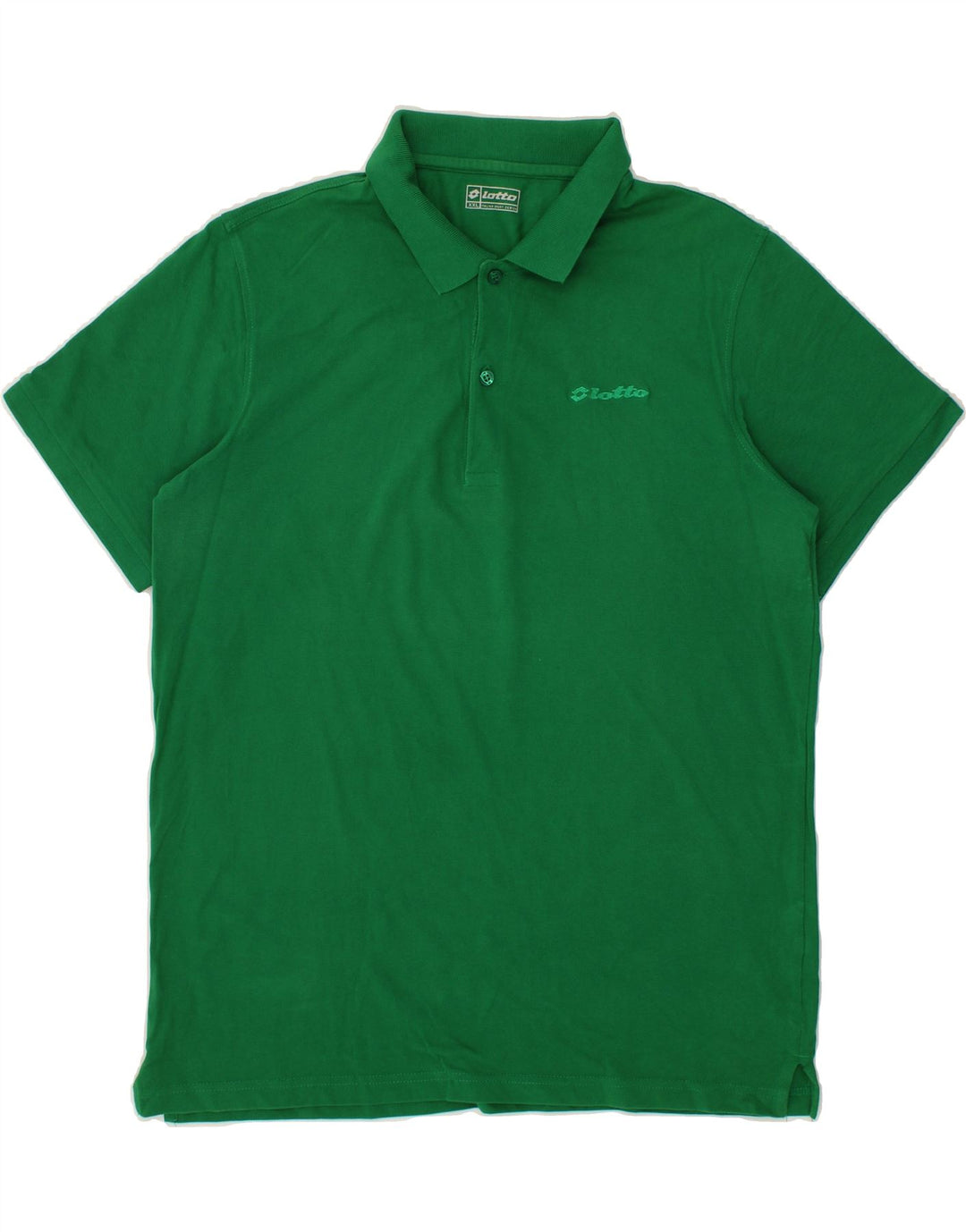 LOTTO Mens Polo Shirt 2XL Green Cotton Vintage Lotto and Second-Hand Lotto from Messina Hembry 