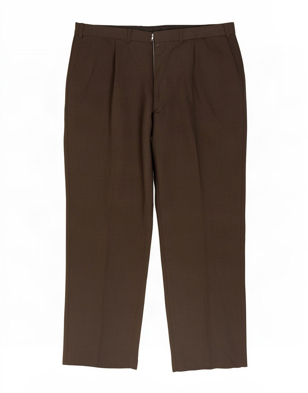 Marks & Spencer Męskie spodnie garniturowe W38 L31 Brązowy poliester