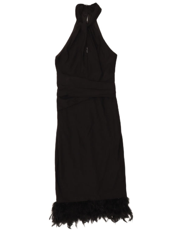 Lipsy Womens Halter Dress UK 6 XS Black Viscose