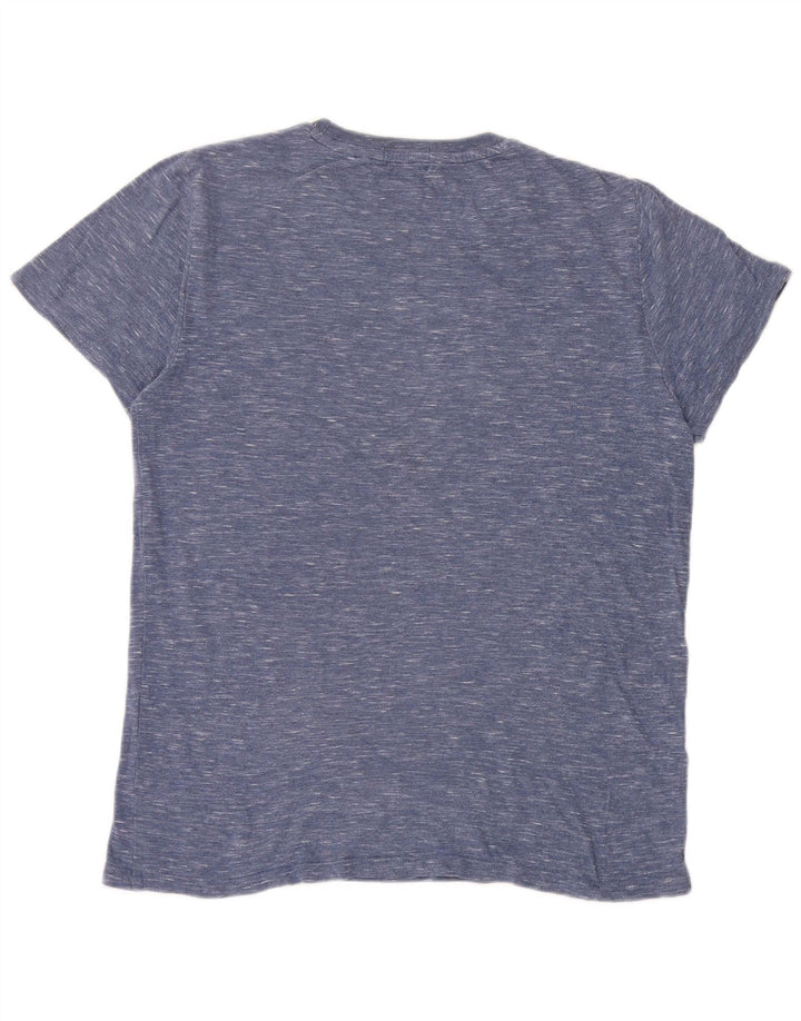 Męski T-shirt Superdry, średni niebieski nakrapiany