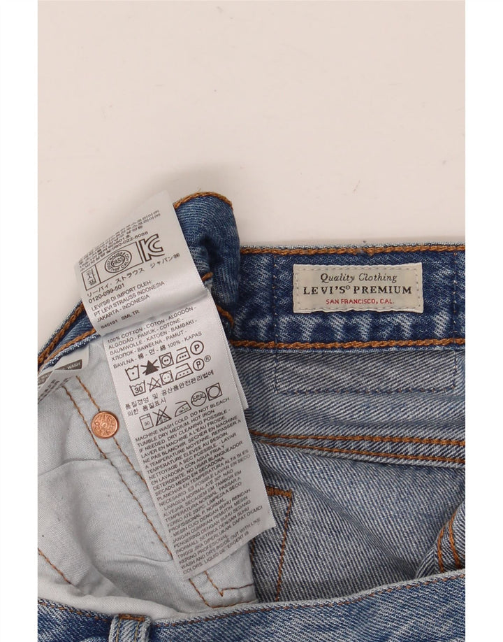 Damskie spodenki jeansowe Levi's 501 w trudnej sytuacji W29 Średnioniebieskie bawełniane