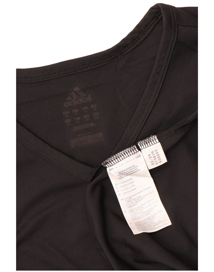 Damska koszulka ADIDAS Top UK 14, średni czarny poliester