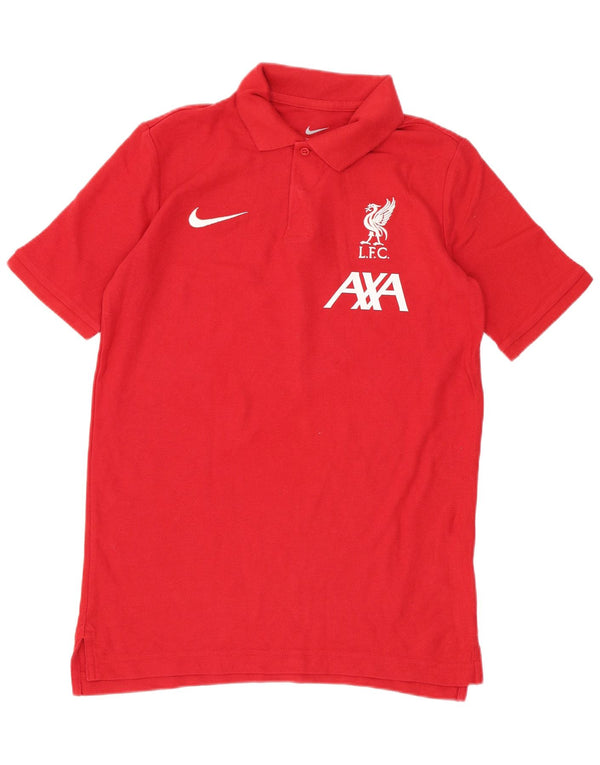 Chłopięca koszulka polo Nike Liverpool Graphic 12-13 lat, duża, czerwona, bawełniana