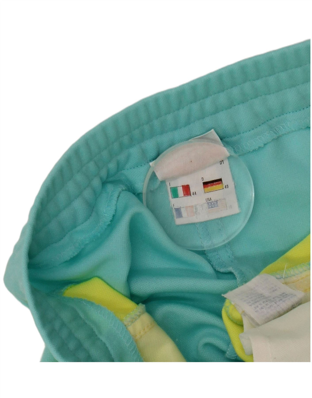 Damskie spodenki codzienne ELLESSE IT 44 Medium W32 Niebieski poliester z blokami kolorów