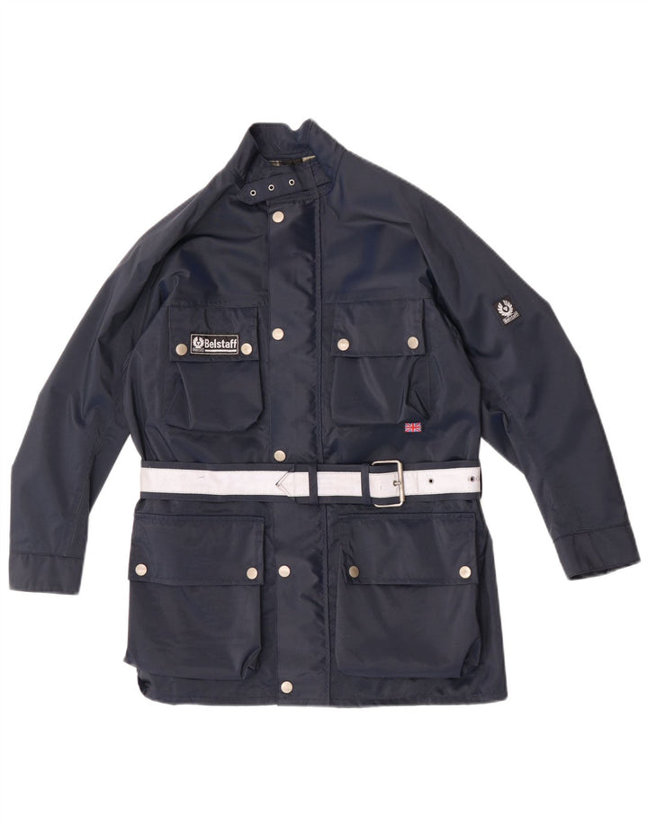 Kurtka chłopięca Belstaff Motorstyle Racer 9-10 lat, granatowa, nylonowa