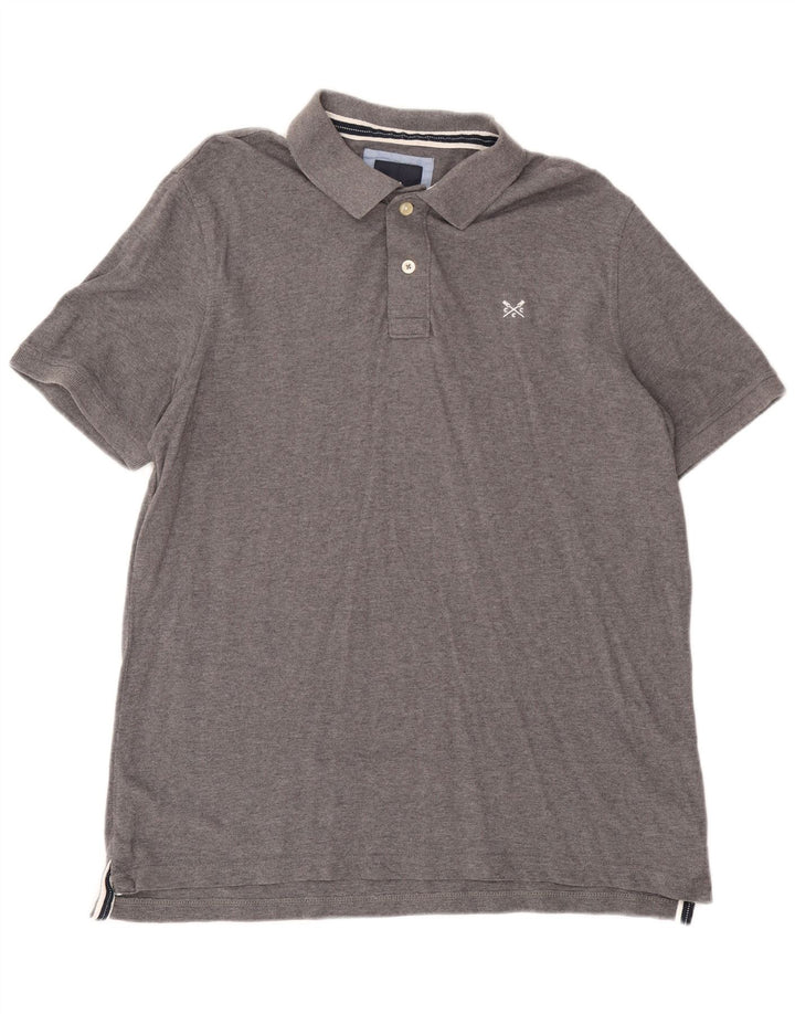 Crew Clothing Męska koszulka polo XL, szara bawełna