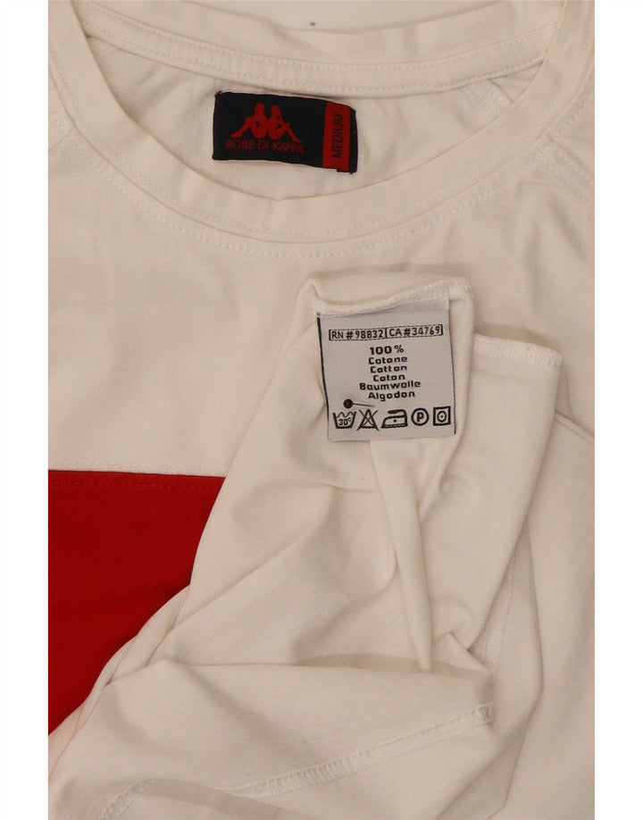 T-shirt męski Kappa Top z bawełny w kolorze średniej bieli