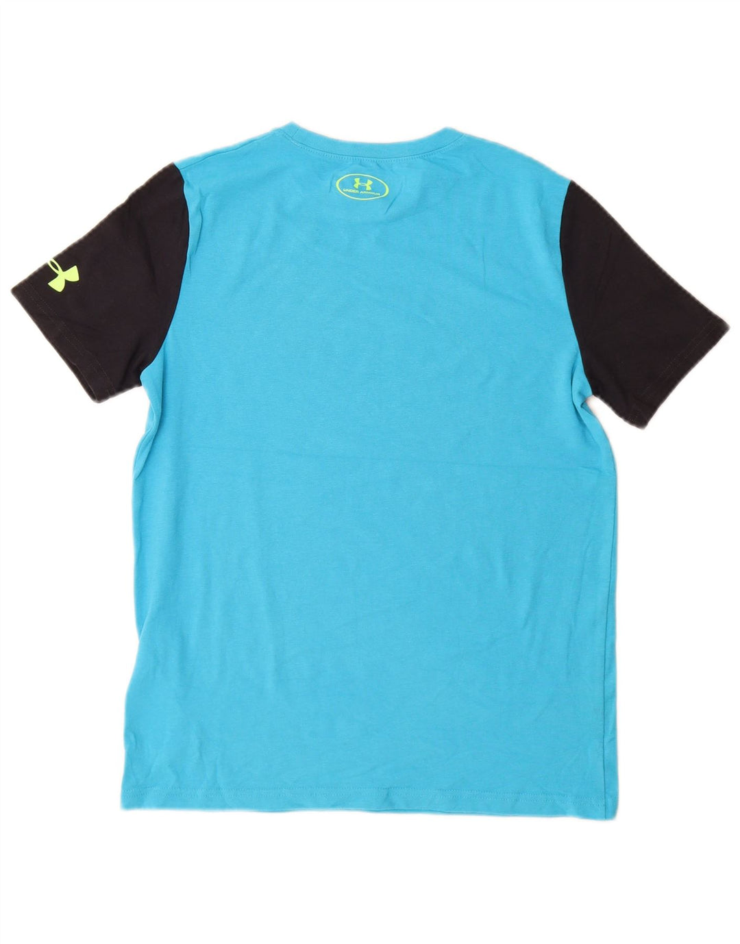 Chłopięcy T-shirt z grafiką UNDER ARMOUR Heat Gear na 11-12 lat, duży, niebieski