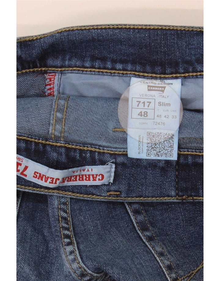 Carrera Męskie 717 Slim Jeans IT 48 Medium W33 L32 Niebieska bawełna