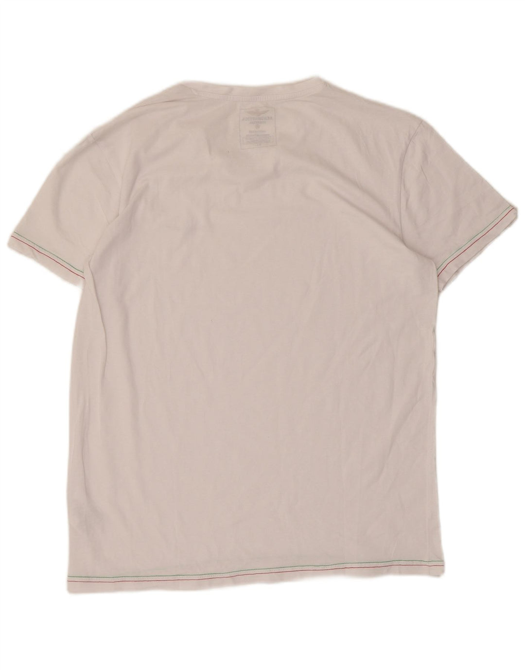 T-shirt damski AERONAUTICA MILITARE Top UK 18 XL, biała bawełna