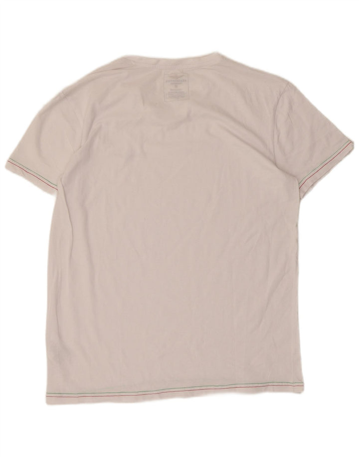 T-shirt damski AERONAUTICA MILITARE Top UK 18 XL, biała bawełna