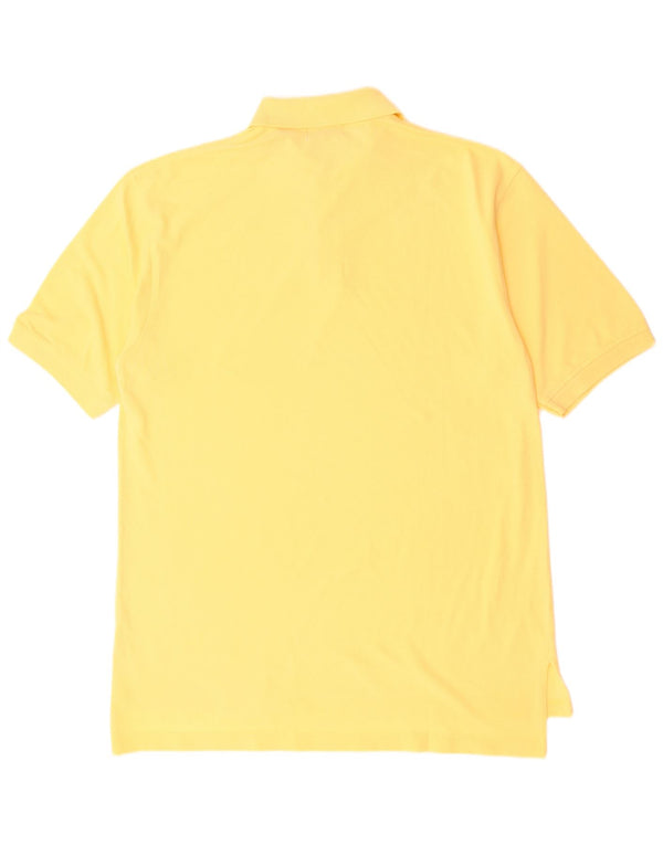 B.D. Baggies Mens Polo Shirt Large Yellow Cotton