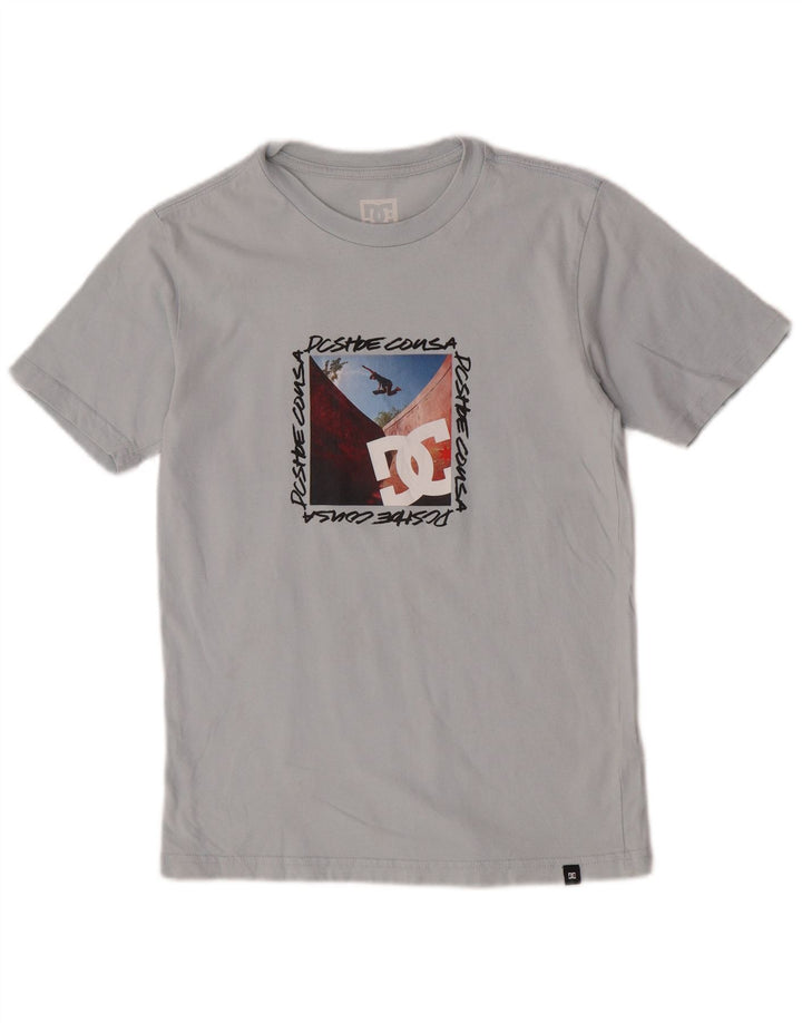 Chłopięcy T-shirt z grafiką DC na 13-14 lat, duży, szary, bawełniany