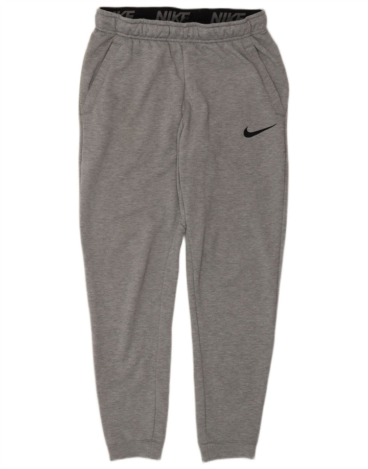 Męskie spodnie dresowe Nike, małe, szare, poliestrowe
