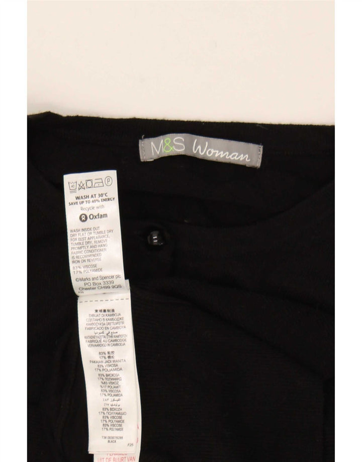 Sweter damski Marks & Spencer UK 12, średni czarny, wiskoza