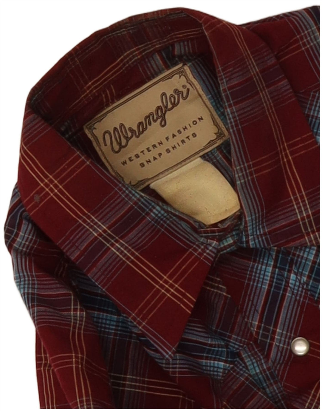 Męska koszula westernowa Wrangler w średnią bordową kratkę