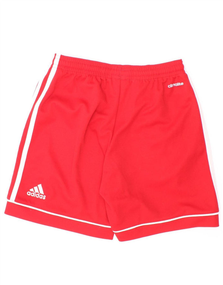 Chłopięce spodenki sportowe Adidas Climalite 9-10 lat, czerwony poliester