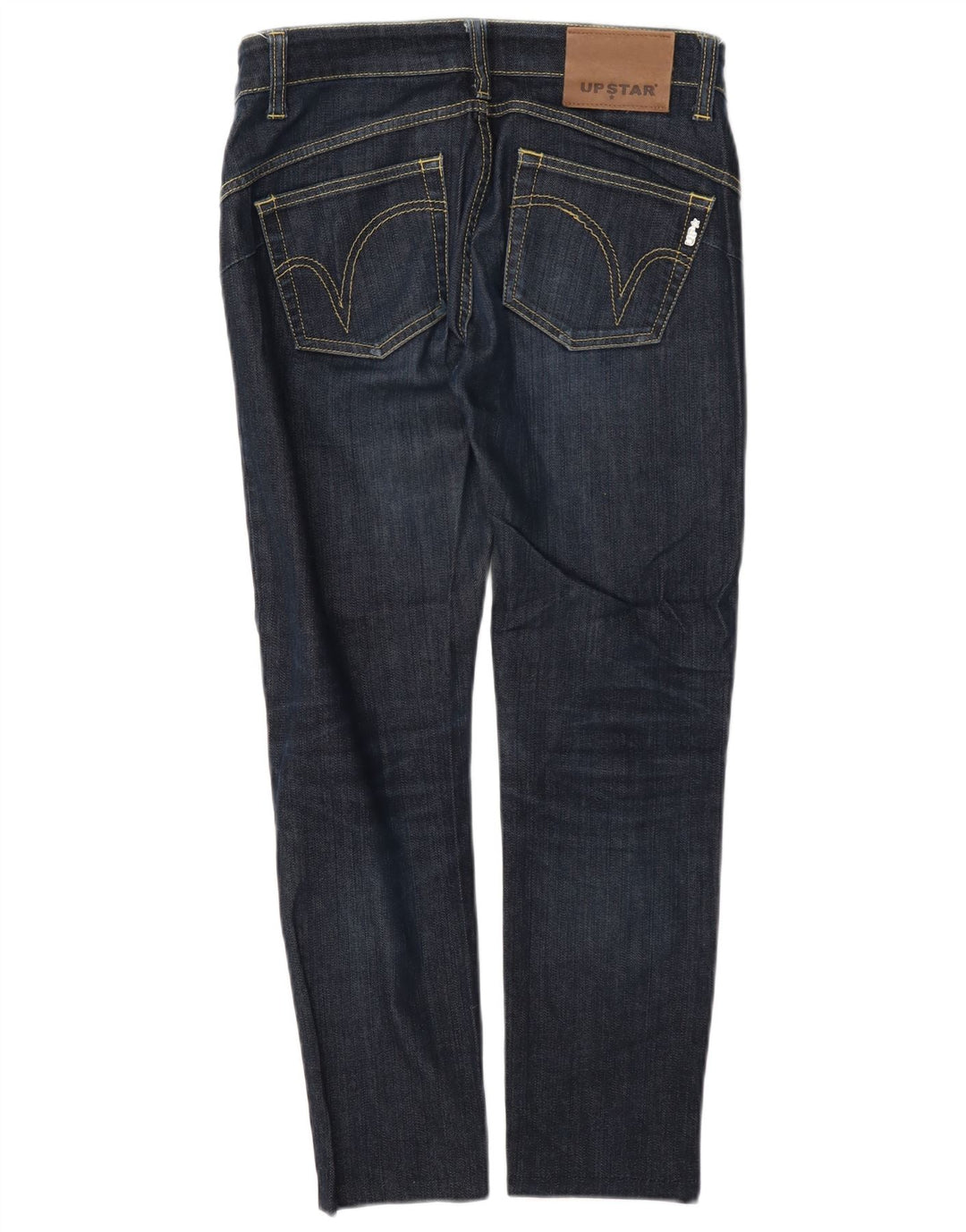 Damskie jeansy Upstar Cropped W28 L25 Granatowa bawełna