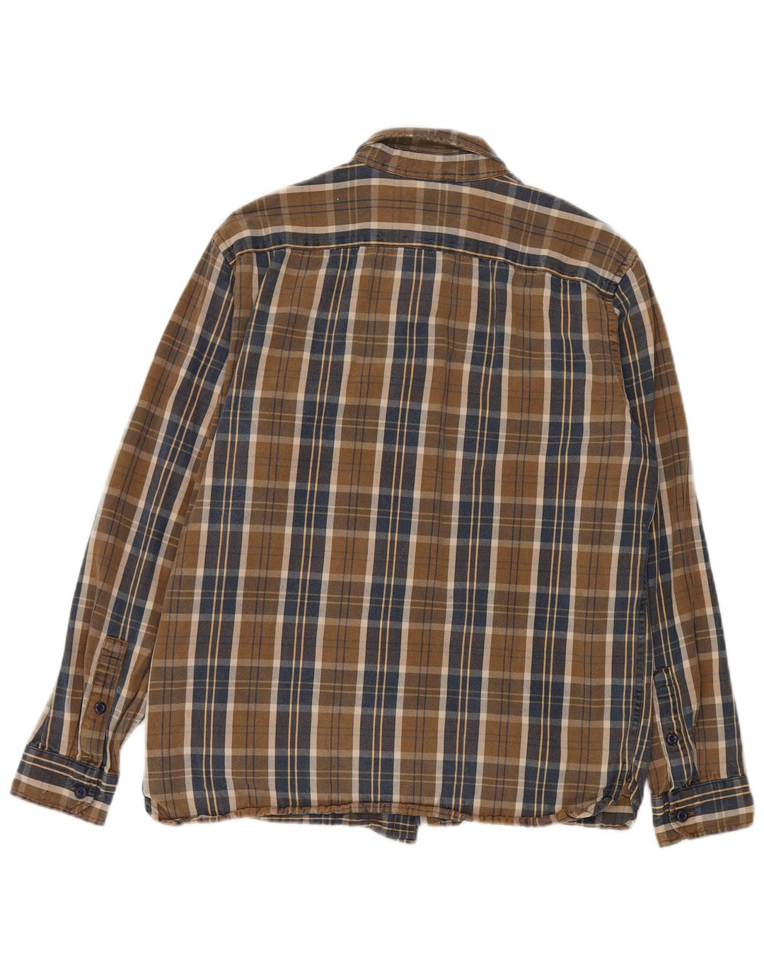 Męska koszula flanelowa Levi's o standardowym kroju, duża, brązowa, z lyocellu w kratę