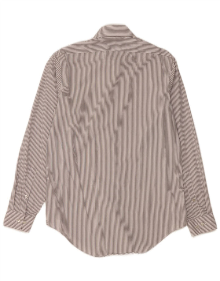 Męska koszula Calvin Klein Slim Fit rozmiar 15 1/2 w średnie szare paski