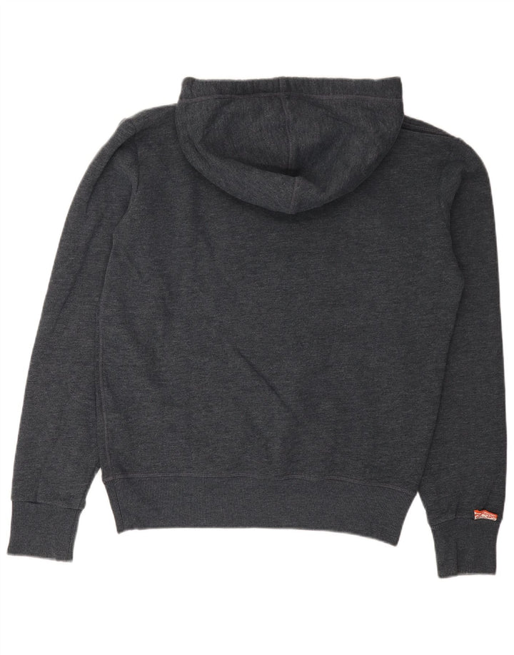 Męski sweter z kapturem Superdry z grafiką, średnioszary, bawełniany