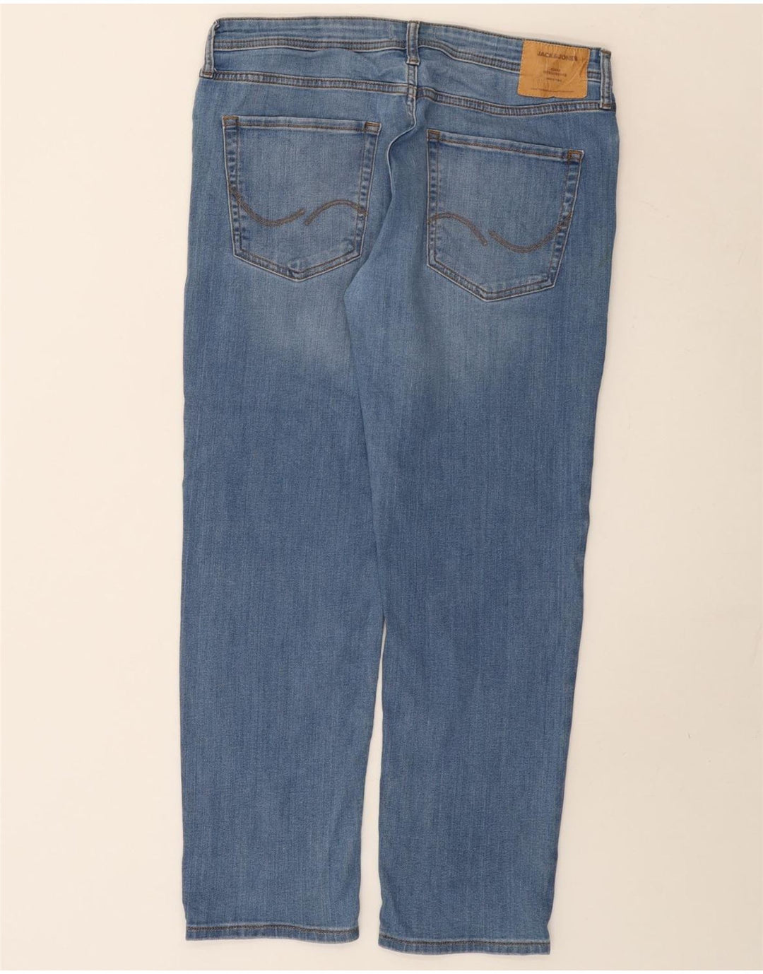 Męskie jeansy slim fit Jack & Jones W34 L30 Niebieskie bawełniane