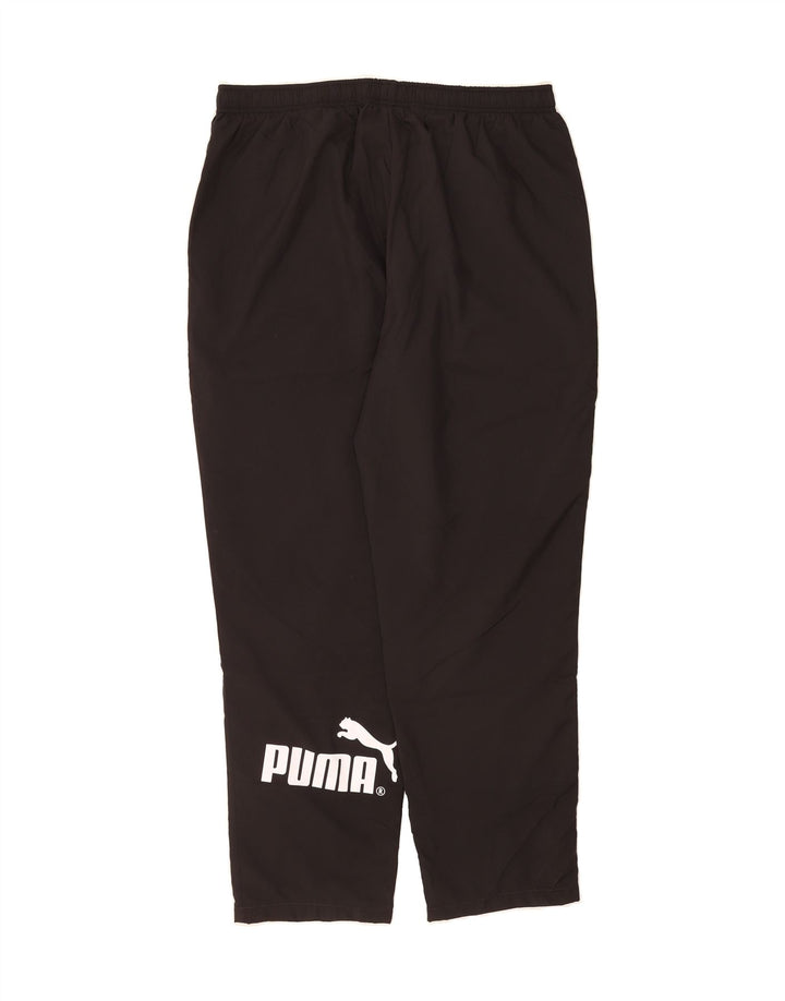 PUMA Mens Graphic Tracksuit Trousers XL Black Polyester Vintage Puma and Second-Hand Puma from Messina Hembry 
