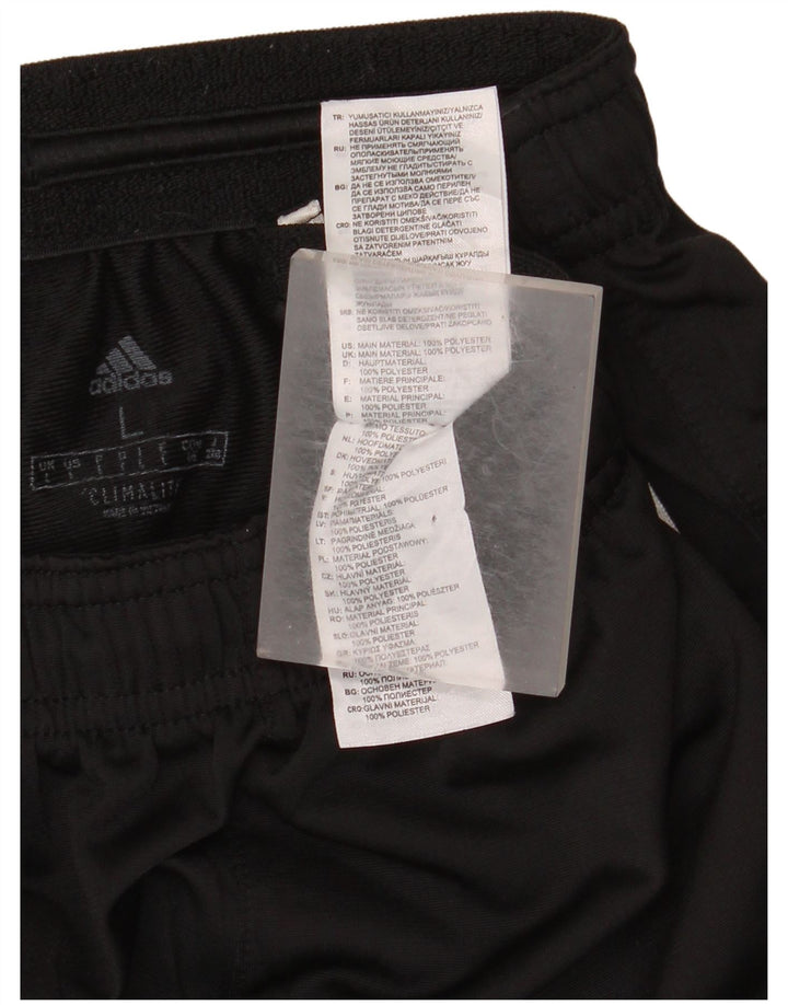 Damskie spodnie dresowe Adidas Climalite UK 14, duże, czarne, poliestrowe