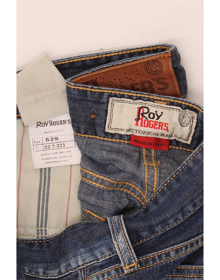 Damskie spodenki jeansowe Roy Rogers 529, średnie W28, niebieska bawełna
