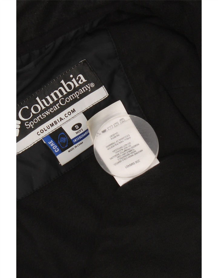 Męska wyściełana kurtka Columbia Interchange UK 36, mała, czarna, poliester
