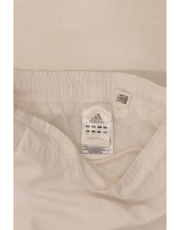 Damskie spodnie dresowe Adidas Capri UK 12 Średni biały poliester