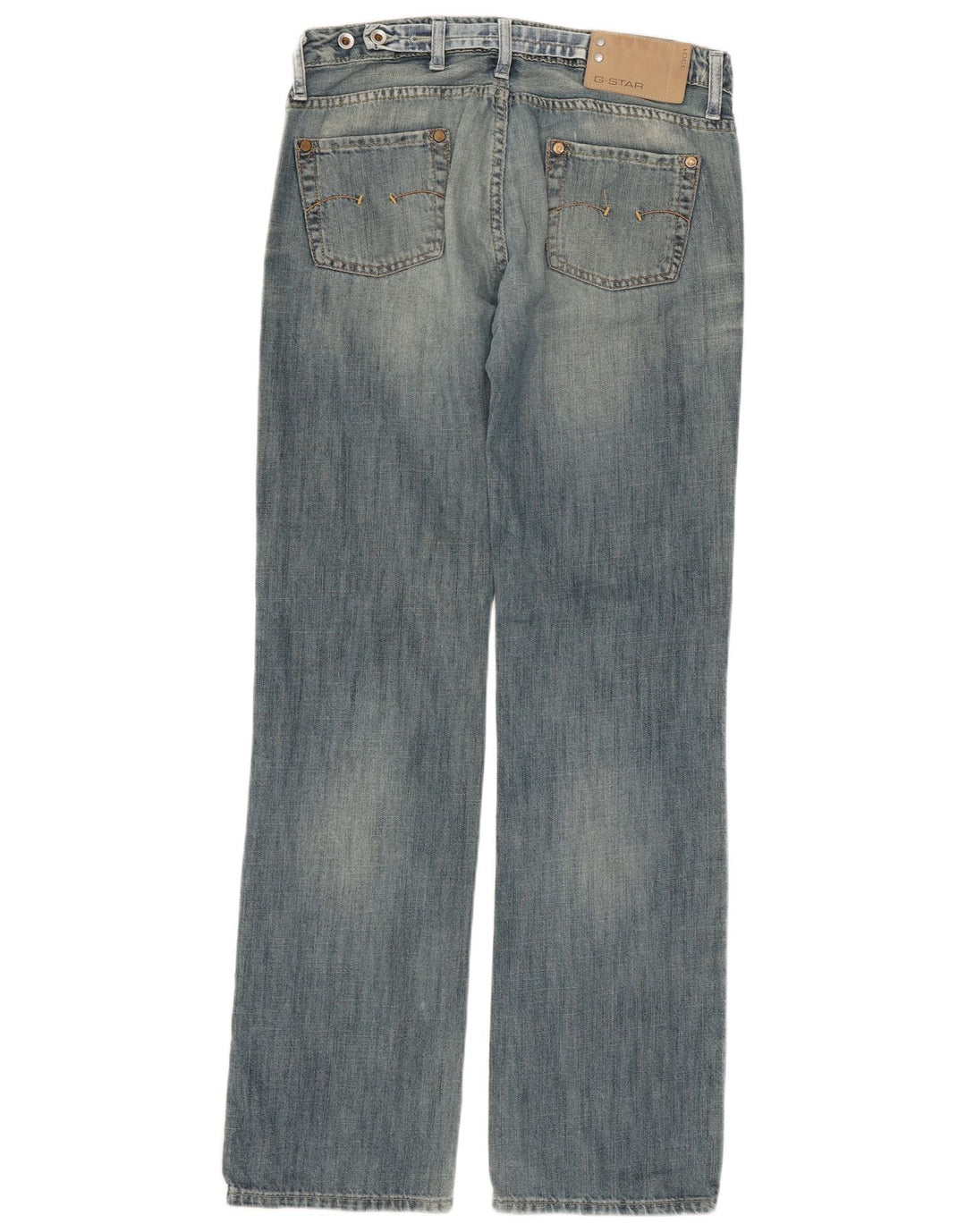 Damskie proste dżinsy G-Star W26 L32 Niebieskie bawełniane