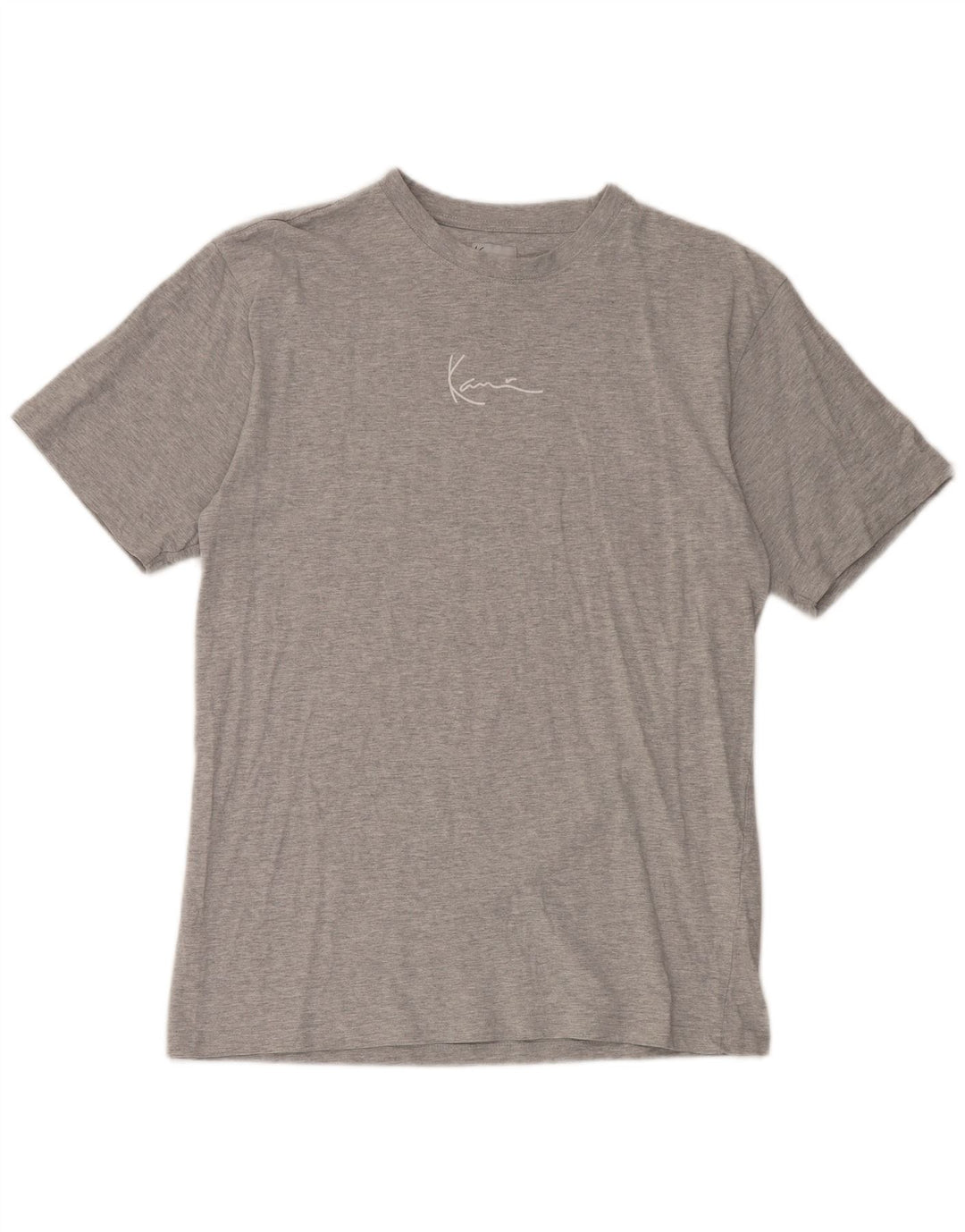 T-shirt męski Karl Kani Top, średnioszary, bawełniany w cętki