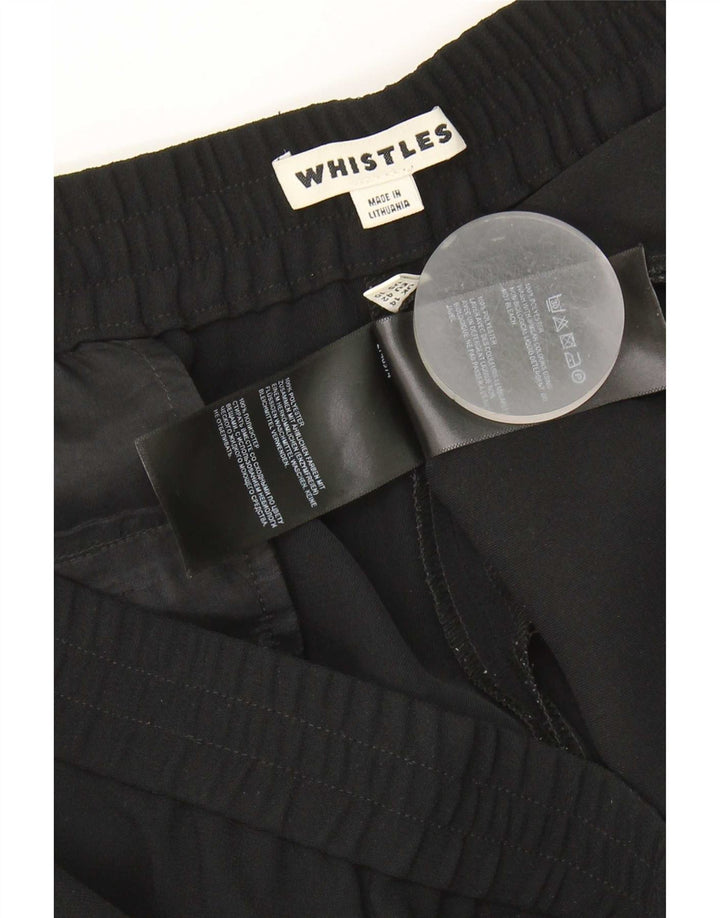 Whistles Damskie spodnie Capri UK 14 Large W34 L22 Czarny poliester