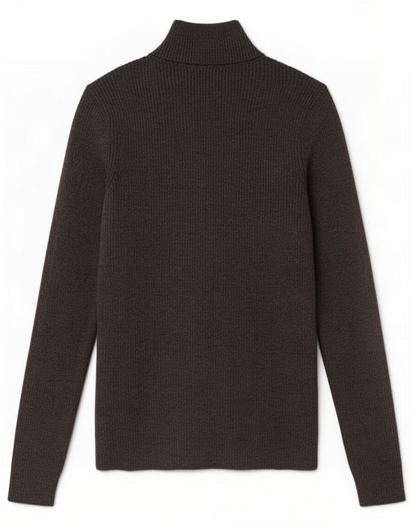 Marks & Spencer Damski sweter z golfem UK 10, mały, szary