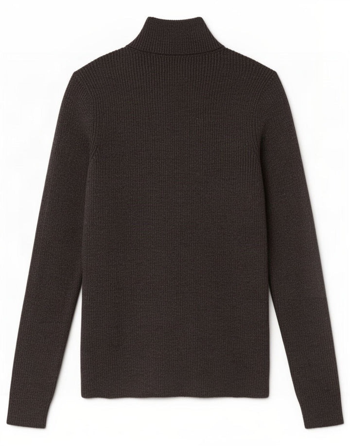 Marks & Spencer Damski sweter z golfem UK 10, mały, szary