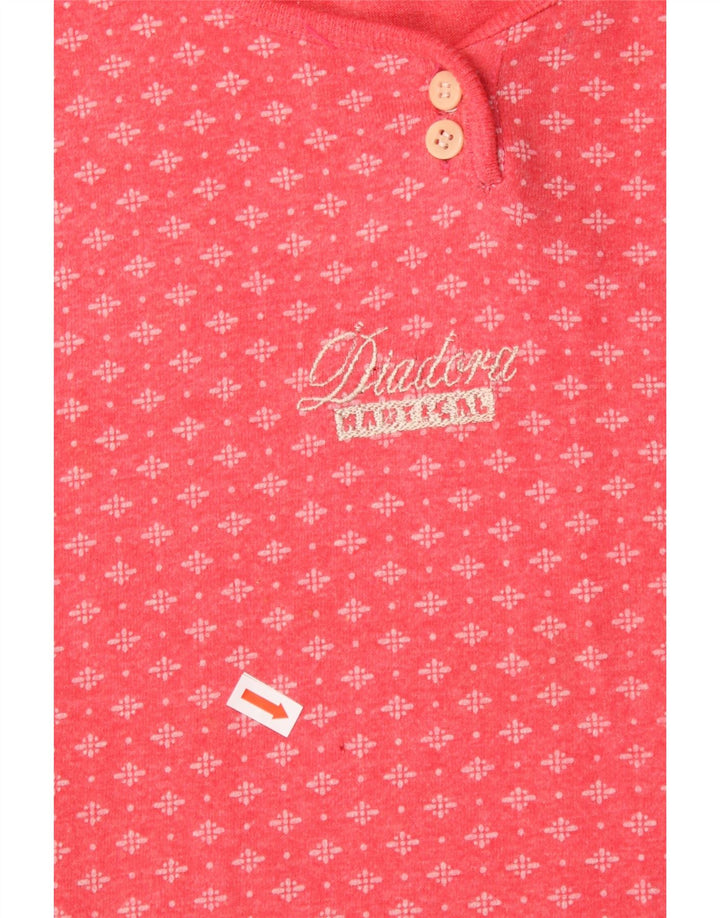 T-shirt damski DIADORA Top UK 14 Średni różowy, geometryczny, bawełniany