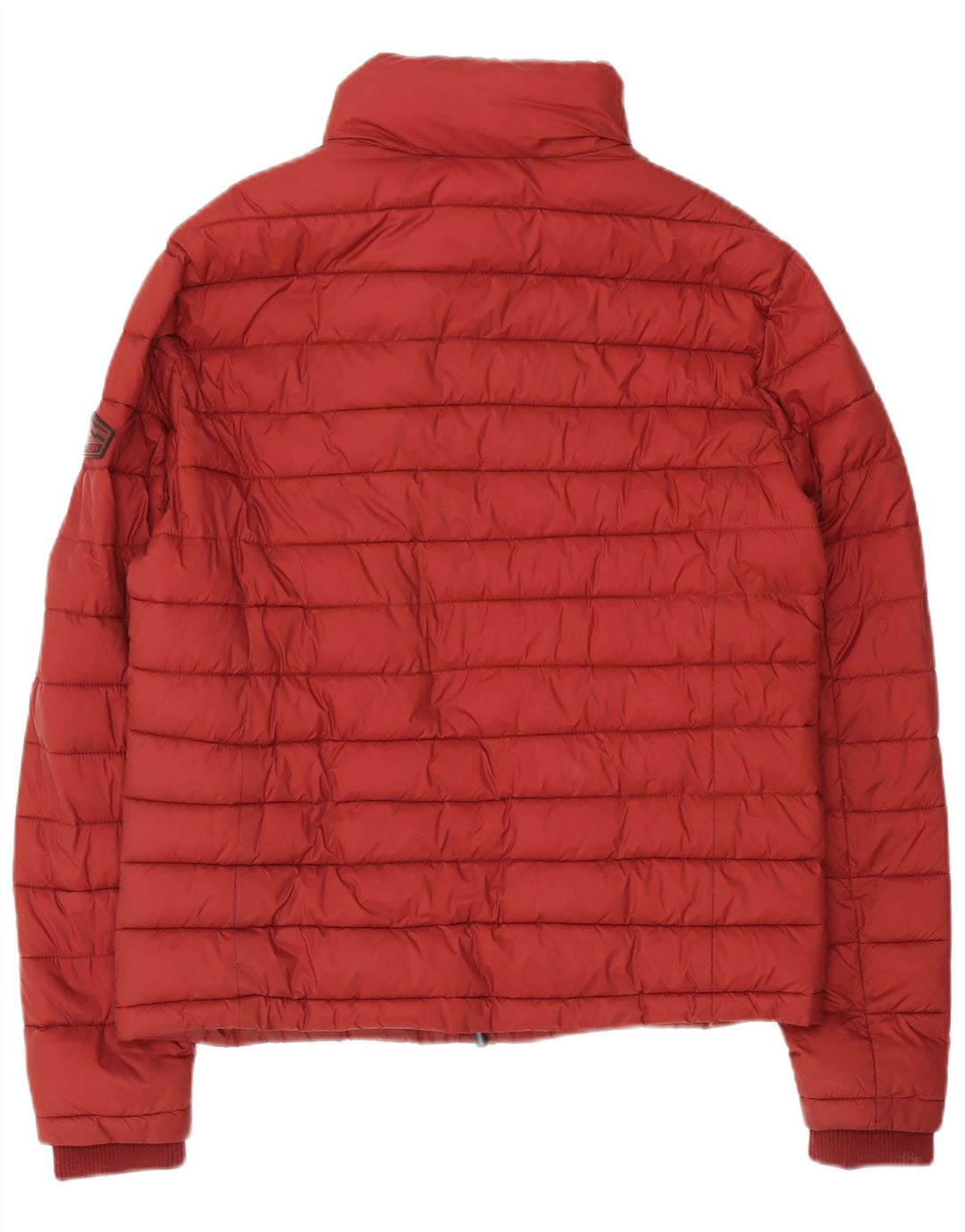 Męska ocieplana kurtka Superdry UK 40, duża, bordowa, nylonowa