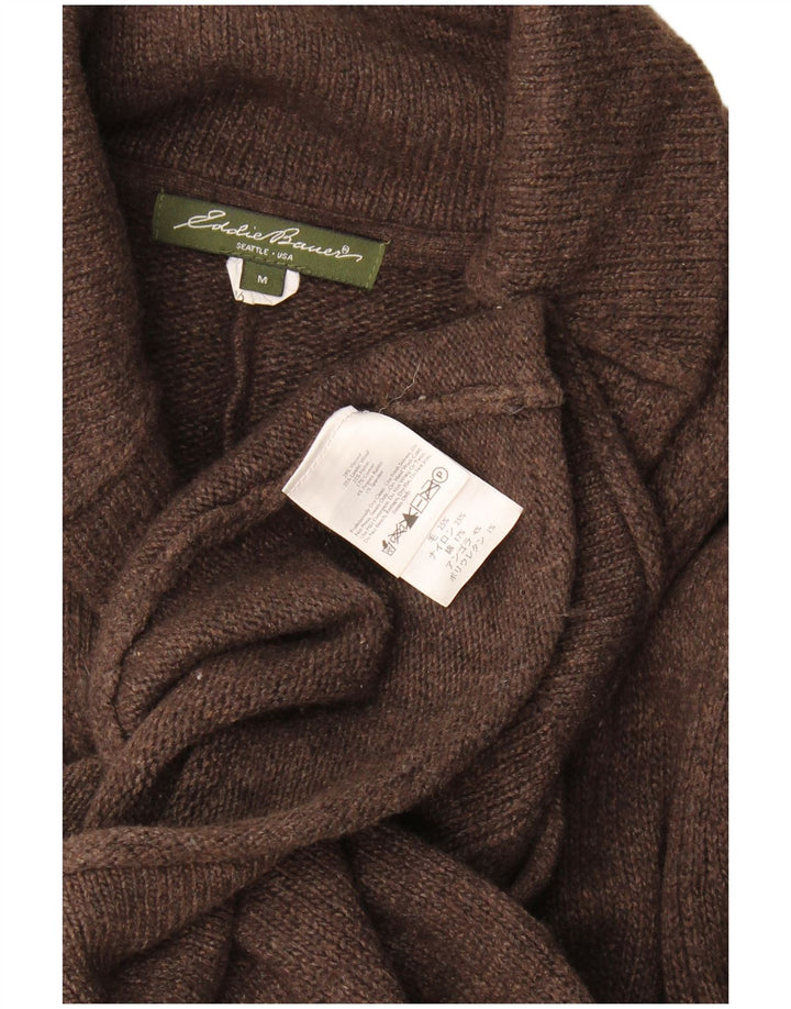 Sweter damski Eddie Bauer UK 12 Średni brąz Angora