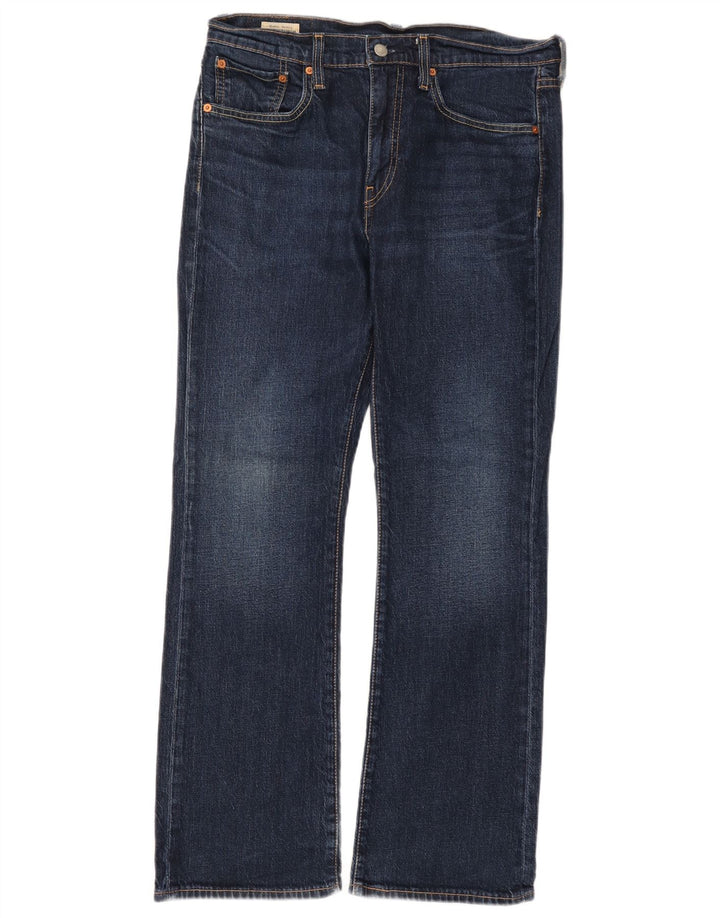 Męskie jeansy Levi's 527 Bootcut W32 L30 Granatowa bawełna