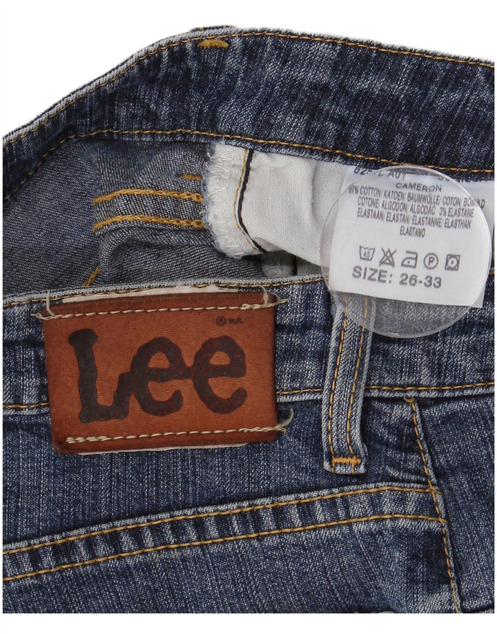 Damskie jeansy LEE Cameron Capri W26 L22 Niebieskie bawełniane