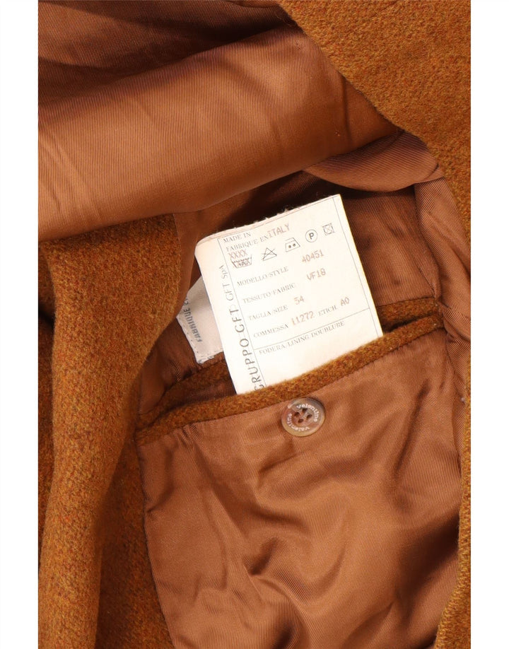 Valentino Męska marynarka zapinana na 2 guziki IT 54 2XL Brązowa Nowa Wełna