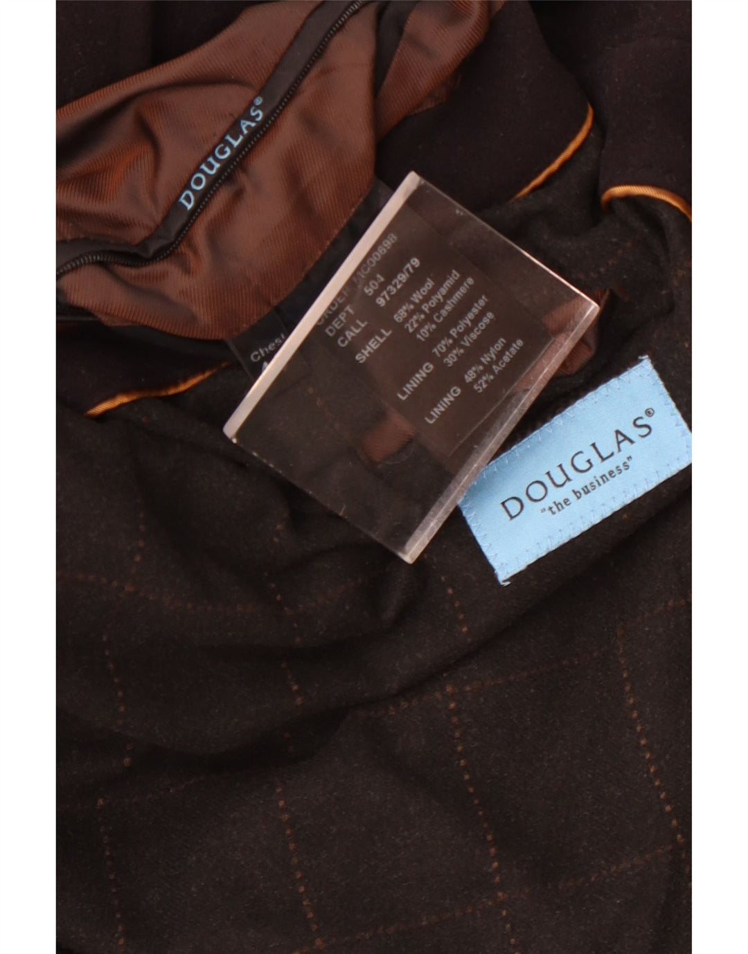 Płaszcz męski Douglas IT 44 XS granatowy wełniany