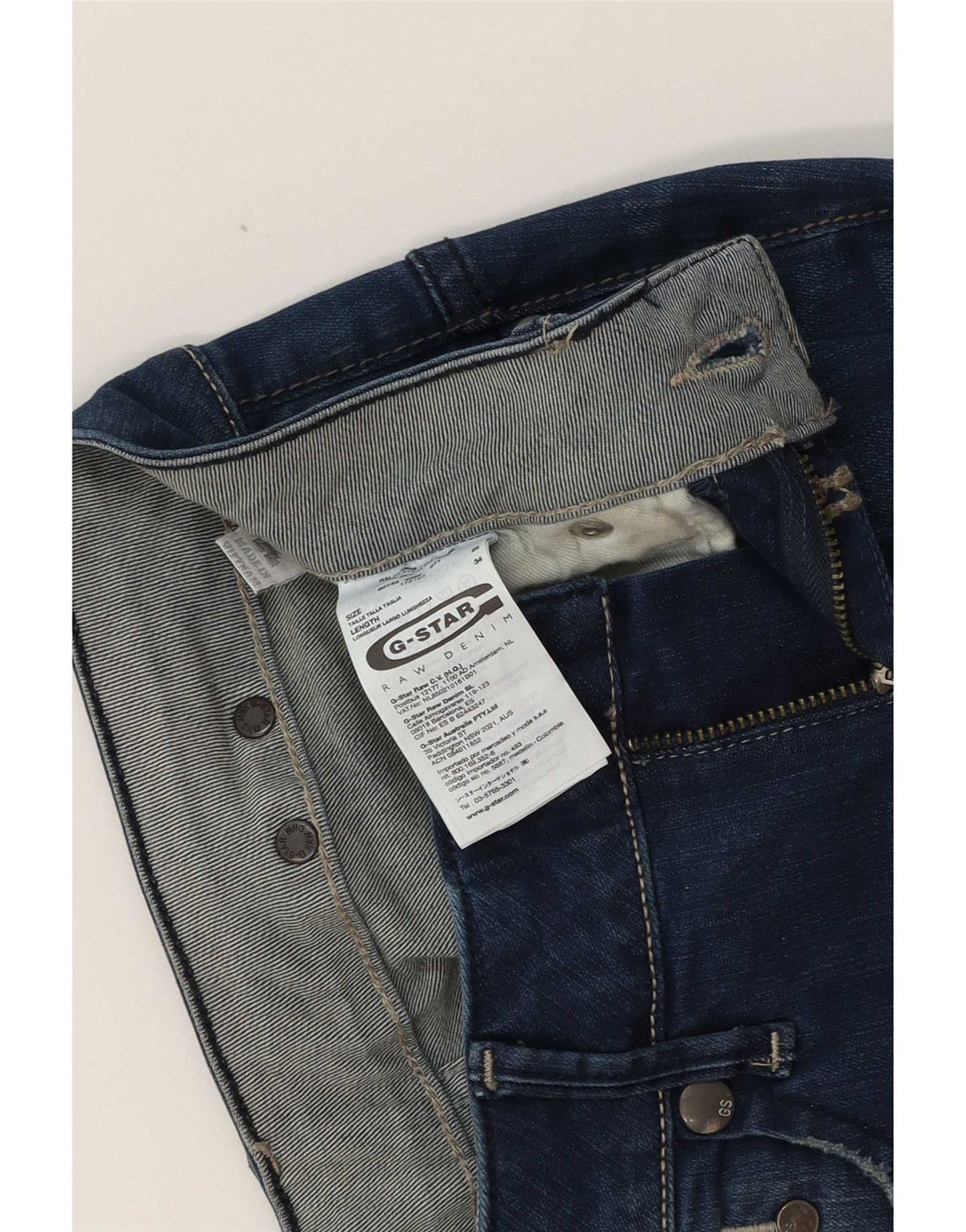 Damskie jeansy G-Star Bootcut W25 L27 Niebieska bawełna