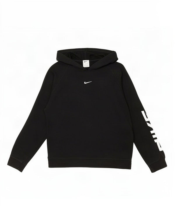 Damski sweter z kapturem Nike Graphic UK 16, duży, czarny, bawełniany
