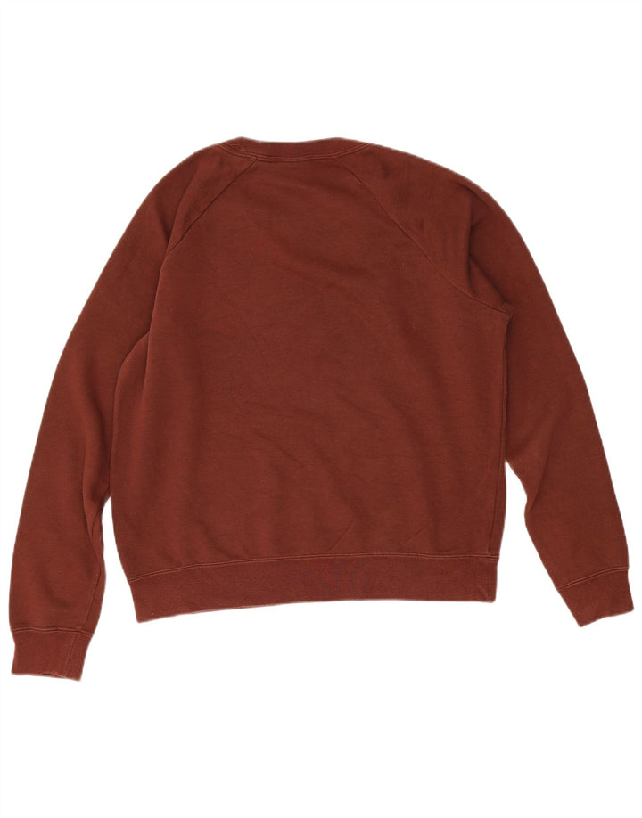 Damski sweter oversize Nike UK 10, mały, brązowy, bawełniany