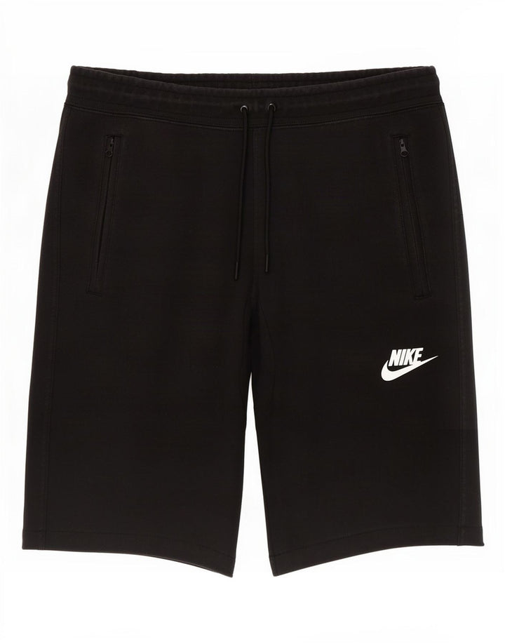 Męskie spodenki sportowe Nike, średniej wielkości, czarne, bawełniane
