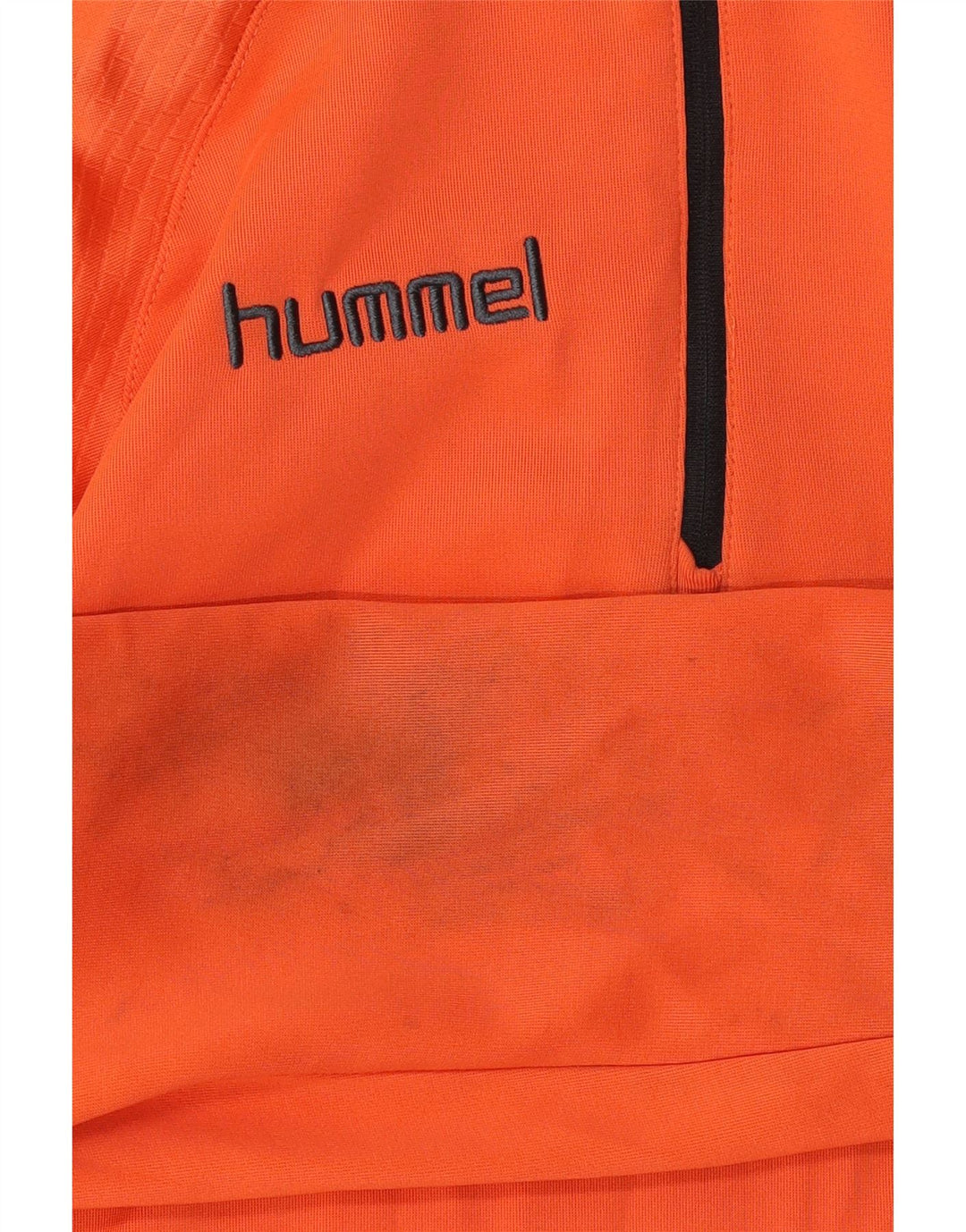 Chłopięcy dres z grafiką Hummel, bluza z kapturem, 15-16 lat, pomarańczowy, blok kolorów